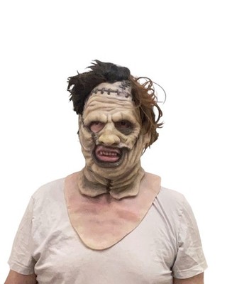 o neal fx LeatherFace Silikon Maske mit Haaren - repariert