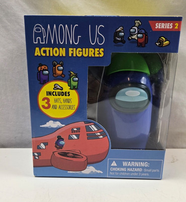 AMONG US Series 2 ACTION FIGURES One Pack Window Box Blue Collectible Ages 3+
