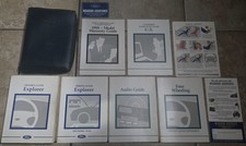 Juego manual del propietario Ford Explorer 1998 genuino fabricante de equipos originales de 10 piezas con suplementos y estuche