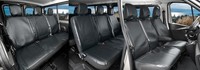 SitzbezüGe VIP Kunstleder Geeignet FüR Nissan NV300 Ab 2014 - 9 Sitze Praktisch,
