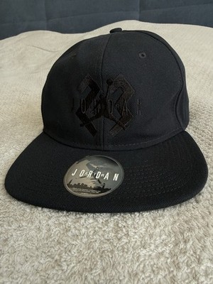 Nike Air Jordan 6 Retro OG SnapBack hat cap OSFM Black On Black