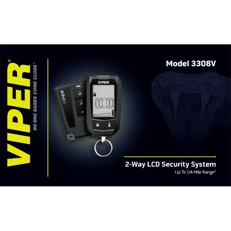 Viper 3308V Responder 2 Way Pager LCD Car Alarm Security System Starter NEW - Image 3 of 4