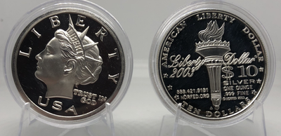 #ad #ad 2003 NORFED Liberty Proof Collector Coin 1 Troy Oz .999 Fine Silver Round $115.00