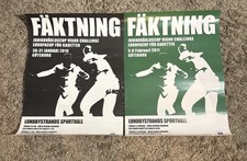 Fencing Poster “Fakting” Gothenburg Sweden 2010 & 2011