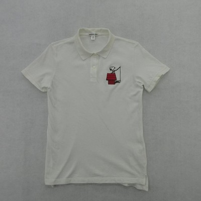 Lacoste Polo Shirt Womens 40 Small Snoopy Peanuts Embroidered Cotton Japan