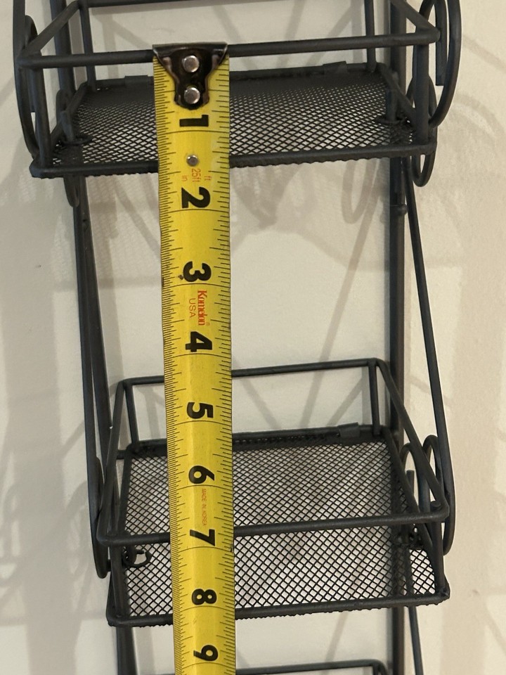 New Old Stock Wire Wall Rack 6 Folding Shelves | eBay