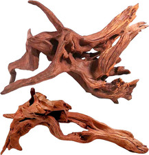 Natural Driftwood for Aquarium Decor, 2-Piece 10''-14'' Large Driftwood for Deco