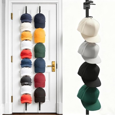KOEVSU 2Pack Hat Organizer for Baseball Caps, Hat Rack for Door Two-Way Hangi...