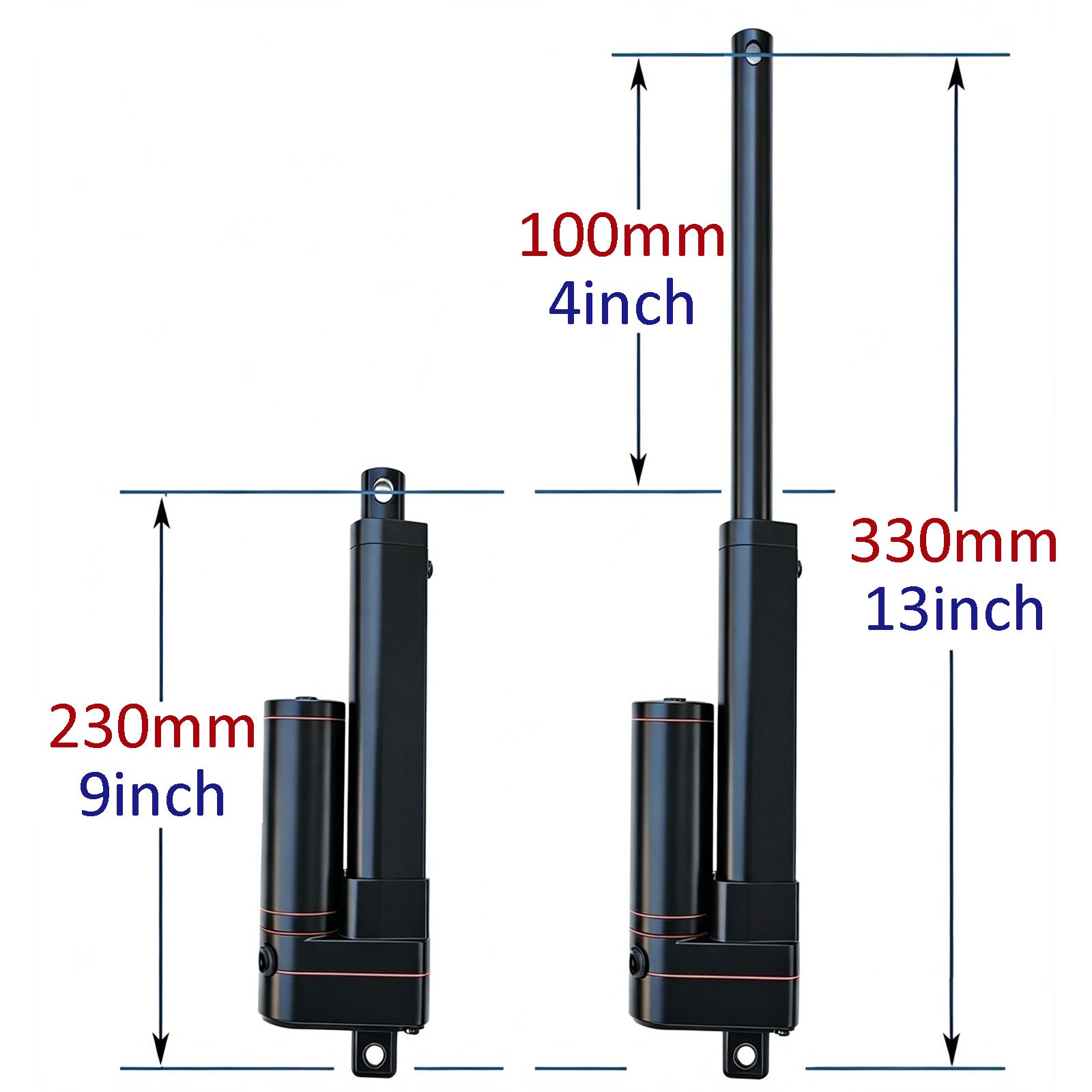 DC 12V Electric Linear Actuator Cylinder Lift 3000N 660lb Stroke 2"~40" NJ STOCK