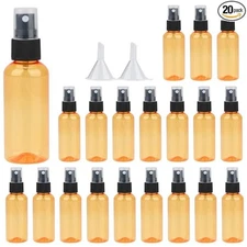 20 Pack Empty 80ml/3oz BPA-Free Mist Spray Bottles with Atomizer Pumps
