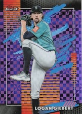 2026 Finest #165 Logan Gilbert Uncommon Purple Refractor #/75 Seattle Mariners