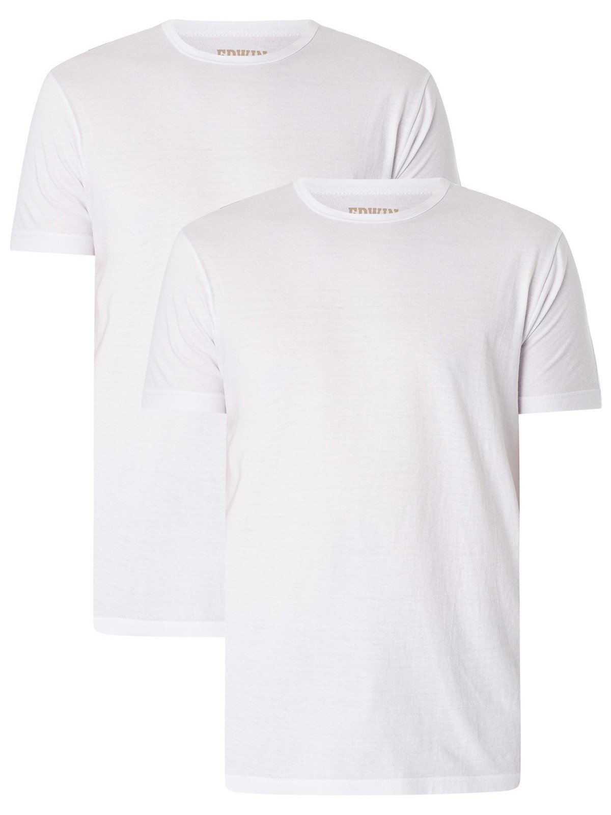 Мужская футболка Edwin из джерси в 2-х упаковках, белая