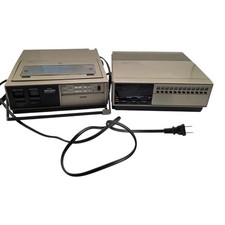 Vintage 1980 JCPenney 686-5041 Portable VHS VCR Recorder Tuner Set Untested