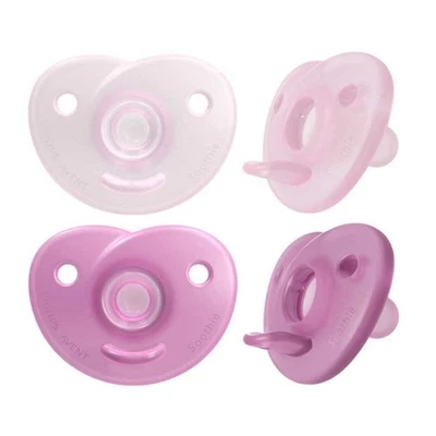 PHILIPS CONSUMER LIFESTYLE B.V. Philips AVENT Soothie Schnuller BPA-frei Silikon 0-6 Monate rosa SCF099/22 OVP