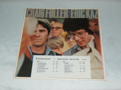 Craig Fuller and Eric Kaz, Craig Fuller/Eric Kaz, Vinyl