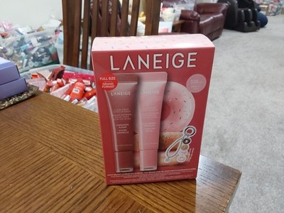 LANEIGE Donut Delight Lip Serum Duo Plump High Shine MAUVE/COOL pink KEYCHAIN