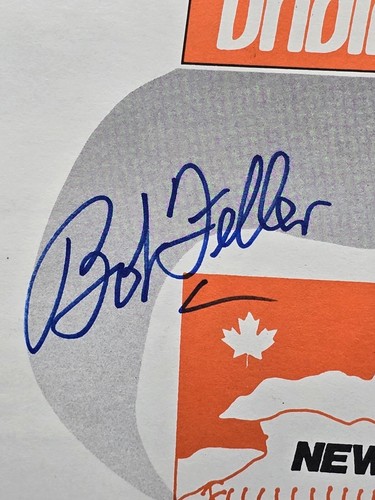 Bob Feller Erie Oriels Signed Autographed 1988 Program! JSA Cert! - Picture 2 of 3