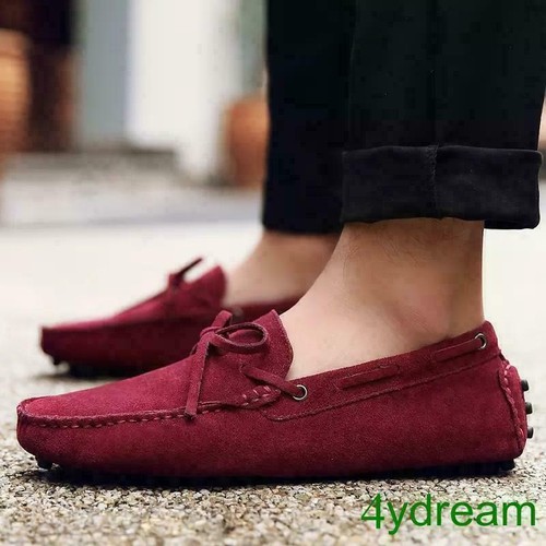Fashion Mens Faux Suede Bowknot Slip On Casual Driving Shoes Loafers Moccasin SZ - 第 4/18 張圖片
