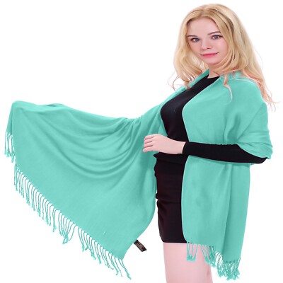 Blaue einfarbige Design Tücher Schals alle Blautöne Pashminas CJ Apparel