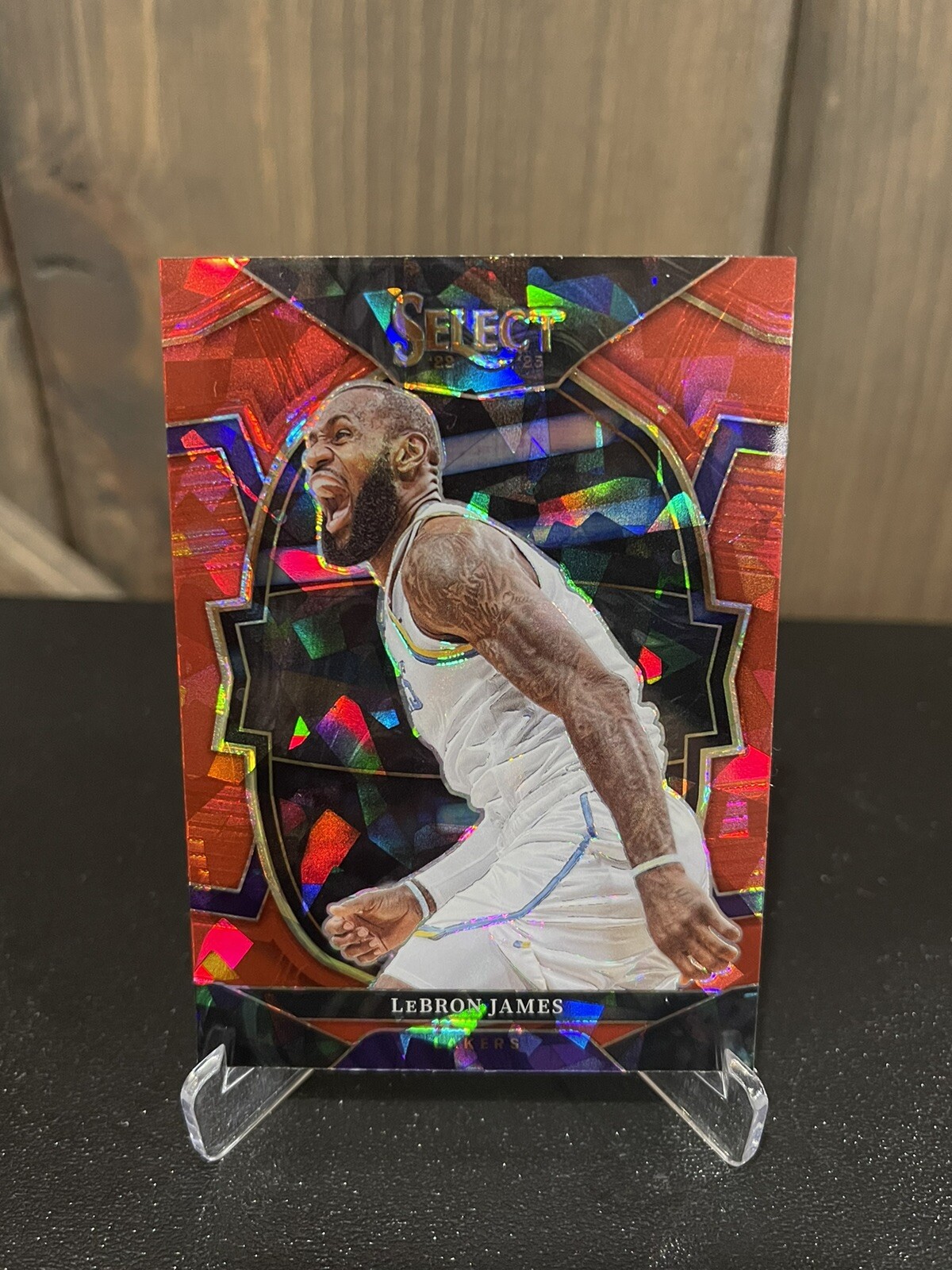 LEBRON JAMES 2022-23 SELECT CONCOURSE RED ICE LAKERS HOF GOAT