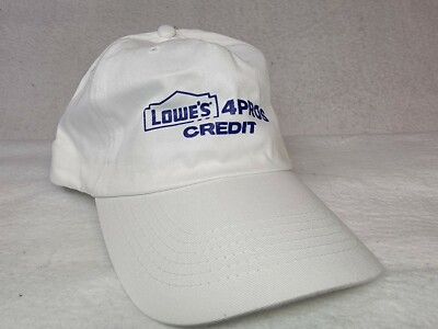 #ad Lowes 4pros white adjustable cap $3.59