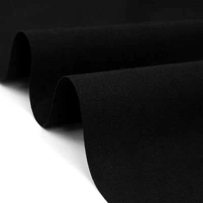 DIRECT HOME COLLECTIONS Black 100% Cotton Calico Fabric Medium Weight 155GSM 150cm 60" WIDE For Craft
