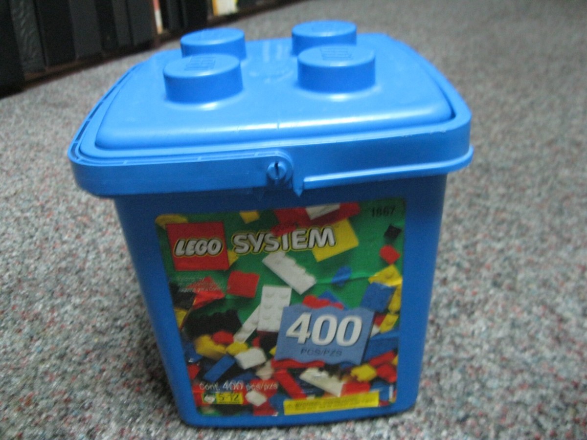 LEGO set 1867 System Blue Bucket verified complete 400 bricks | eBay