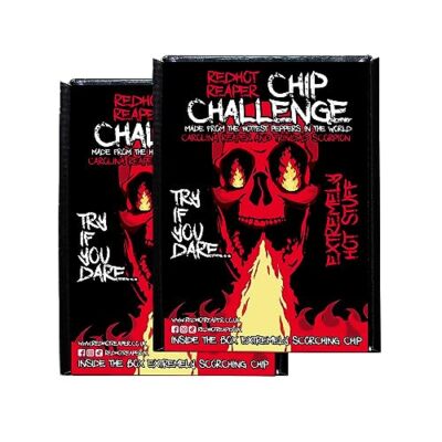Carolina Reaper 2 Pack Spicy Hot Chips - Extreme Heat Challenge Snacks 