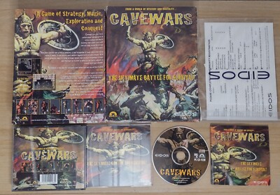 Cavewars von Eidos / Avalon Hill - Big Box (PC CD-ROM, 1997) - selten Rarität komplett.