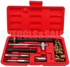 27pc Spark Plug Thread Repair Kit M14 x 1.25 Tap Set