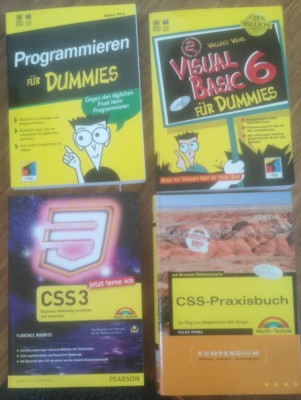 Programmieren - Visual Basic - CSS3 CSS Praxis für Anfänger, HTML5 - 4 Bücher