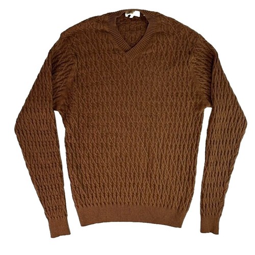 Peter Millar Sweater Crown Cable Knit XXL Green Wool Yak Cashmere