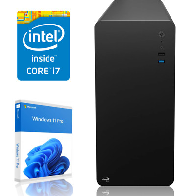 Windows 11 Desktop Mini PC Intel i7 4x3.80GHz 32GB RAM 1TB SSD Business Computer