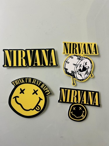 Nirvana Sticker Pack, Grunge Rock Sticker Pack - Bild 2 von 4