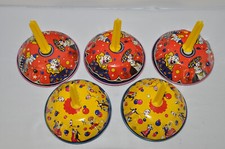 5x U.S. Metal Toy Mfg. Co. Tin Litho Noise Maker Clown Party Celebration Bell