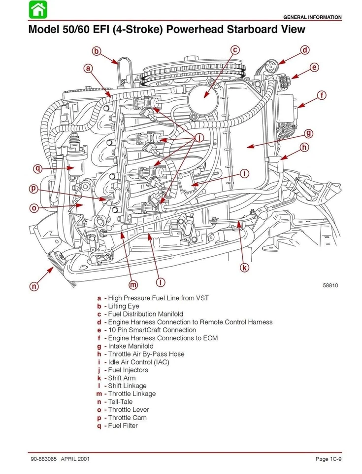 Mercury 40/50/60 EFI ELPT (4 CYL.)  fuoribordo  manuale officina - repair manual - Immagine 3 di 4