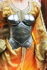 Medieval Warrior Lady Steel Armor, Medieval Queen of the Lake Lady Cuirass Armou
