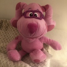Magenta Pink Blue's Clues 3 2021 Stuffed Plush w/ Glasses 10  Dog Excellent
