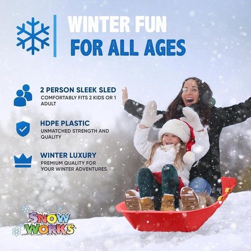 48" Toboggan Lifetime Sled: Durable High-Density Plastic Sled for Adults or Kids - Picture 5 of 5