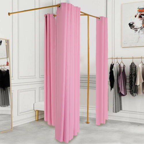 Double Fitting Room Dressing Room Light Pink Clothing Store Corner Changing Room