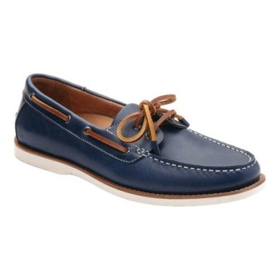 Vionic Men's Spring Lloyd Boat Shoe Slip-on Concealed Orthotic Navy Sz 7m 
