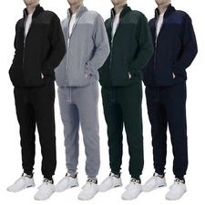 Men's Polar Fleece Jacket & Joggers Pant Set with pocket for Jogging Gym Sports