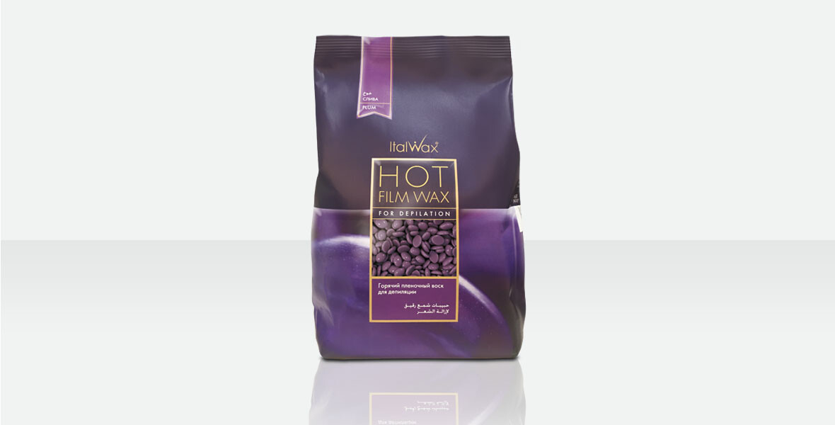 ITALWAX Heißfilm Wachs Haarentfernung - Pflaume 1 kg