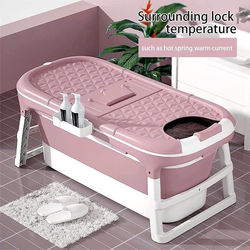 148*62cm Bathtub Adult Folding Foldable Bathtub Barrel SPA Household Family Tub - Picture 9 of 9