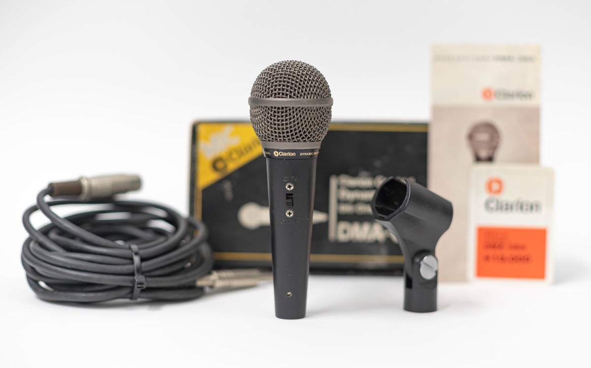 Clarion DMA-083 Unidirectional Dynamic Microphone with Box, Cable