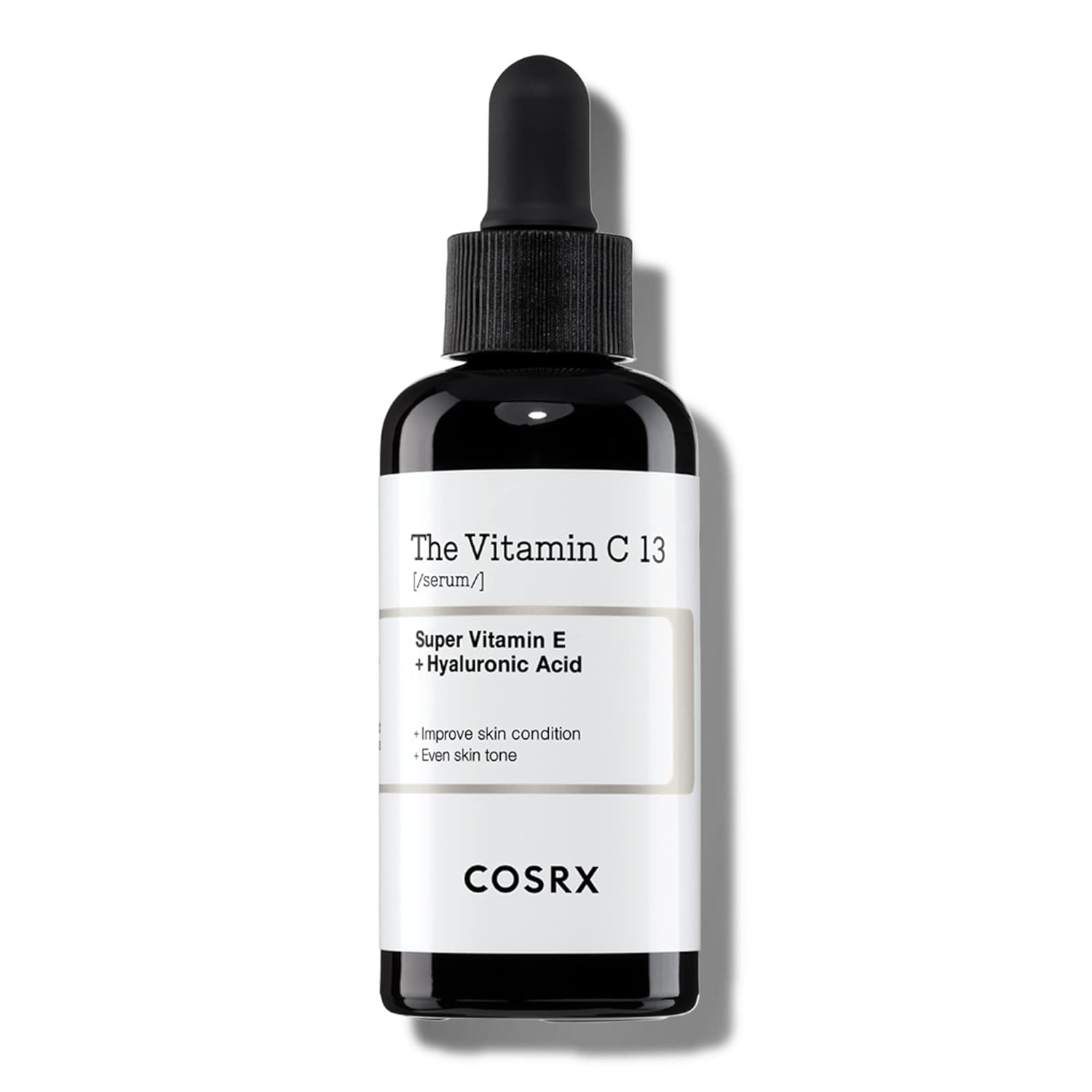 Pure Vitamin C 13% Serum with Vitamin E & Hyaluronic Acid, Hydrating Facial Seru