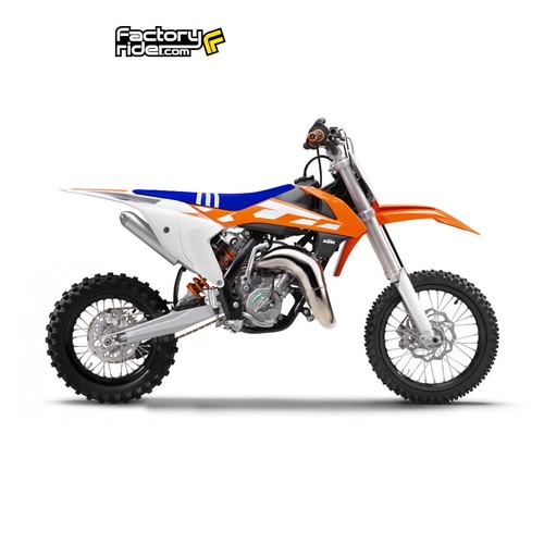 2009-2015 KTM SX 65 Seat Cover ALL BLUE TLD w/ 3 LONG WHITE STRIPES TLD #93 - Picture 5 of 5
