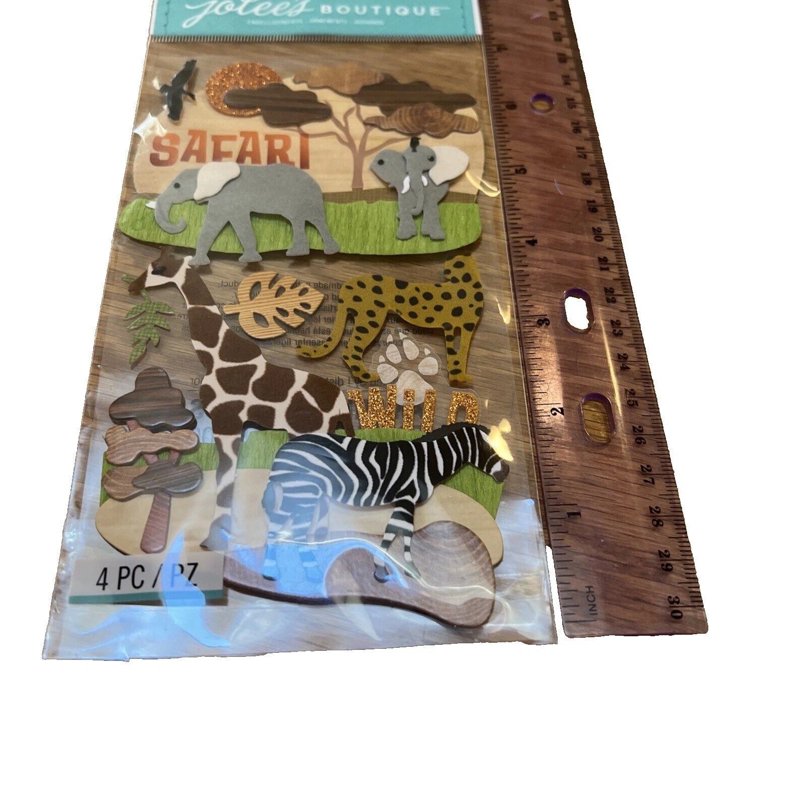 Scrapbooking Jolee's Boutique Safari Dimensional Stickers