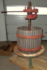beeren obst wein most spindel presse gusseisen eiche mostpresse top deko alt xxl
