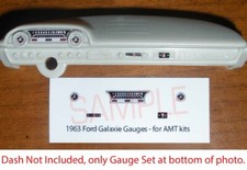 1963 FORD GALAXIE GAUGE FACES for 1/25 scale AMT kits - -PLEASE READ DESCRIPTION